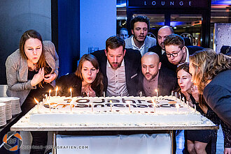 Jubiläumstorte für easyfairs Jubiläum