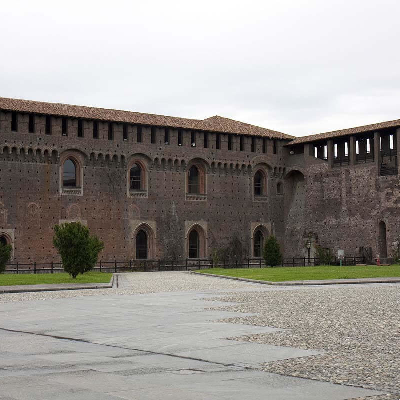 Innenhof des Castello Sforzesco