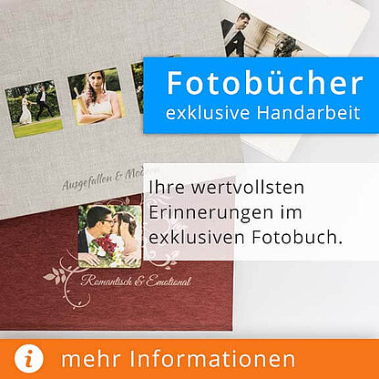 Exklusive Hochzeitsfotobücher liebevoll handgefertigt. Hochzeitsfotobuch