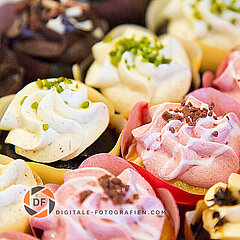 Süße Cup Cakes als Nachtisch Nachtisch