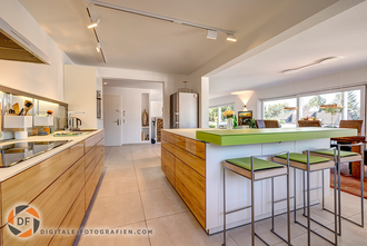 Immobilienfoto von der Küche in einer Eigentumswohnung Küche