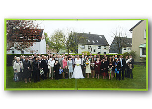 Hochzeitsfotobuch Aussparung