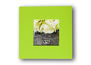 Hochzeitsfotobuch Aussparung