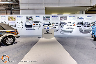 Foto vom Empfang am Messestand Empfang