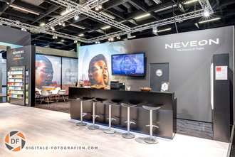 Tresen am Messestand der Interzum Tresen