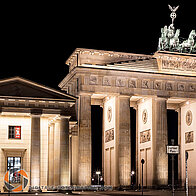 Nachtaufnahme vom Brandenburgertor in Berlin Brandenburgertor