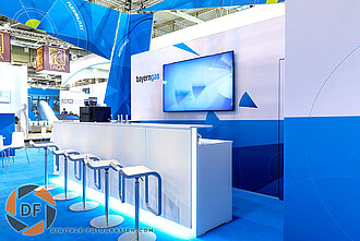 Theke vom Messestand Theke