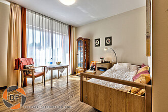 Imagefoto vom Bewohnerzimmer im Pflegeheim Bewohnerzimmer