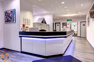 Foto vom Eingangsbereich der Praxis Praxisfotografie