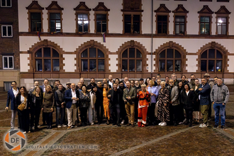 Gruppenfoto der Messekunden und Aussteller der Inter Tabak in Dortmund Gruppenfoto