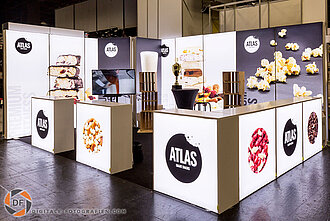 Foto vom Messestand auf der FIBO in Köln Messestand