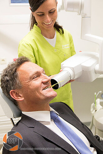 Röntgen eines Backenzahns