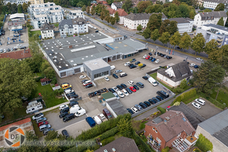 Luftbildaufnahme vom Autohaus Luftbildaufnahme