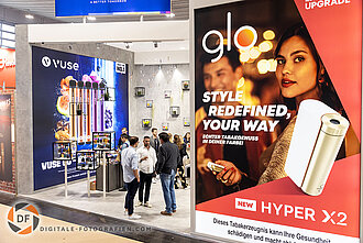 Messestand auf der InterTabak in Dortmund InterTabak