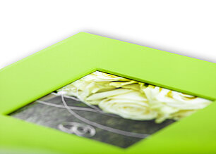 Hochzeitsfotobuch Aussparung