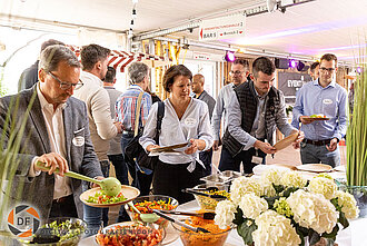 Buffet beim Kickoff Meeting Buffet