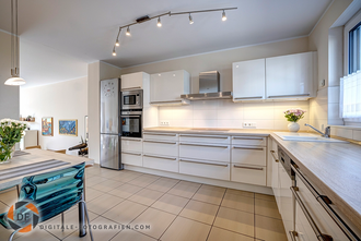 Immobilienfoto der offenen Küche Küche