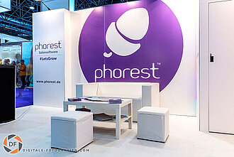 Phorest Messestand auf der Top Hair in Düsseldorf Messestand