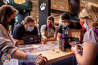 Spieler am Tisch Spieler