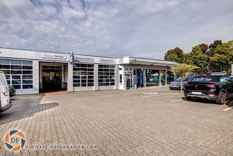 Foto vom Eingang zur Werkstatt Werkstatt